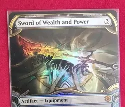 Sword of Wealth and Power - Raised Foil - Showcase OTJ The Big Score mtg NM - Image 3