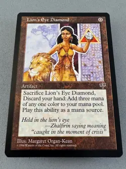 Lion's Eye Diamond Mirage MTG-Never Played Near Mint-Vintage Magic RESERVE LIST - Image 3