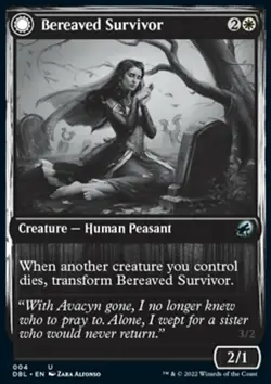 MTG Magic the Gathering Bereaved Survivor (4/633) Innistrad Double Feature NM - Image 1