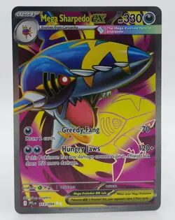 Mega Sharpedo ex 113/094 Pokemon TCG Me02: Phantasmal Flames Full Art Holo - Image 1