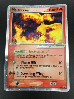 Moltres EX 031 Ultra Rare Black Star Promo Nintendo Pokemon 2005 NM - Image 1