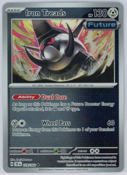 Pokemon TCG Iron Treads Scarlet & Violet Temporal Forces 118/162 Reverse Holo - Image 1