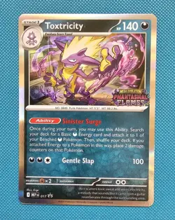 Toxtricity MEP 017 Phantasmal Flames Stamped Prerelease Pokemon Tcg Mep017 - Image 1