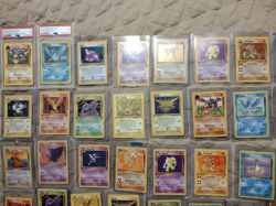 Fossil Pokemon 1st Edition Near Complete Master Set 60/62 PSA LP/NM - Image 2