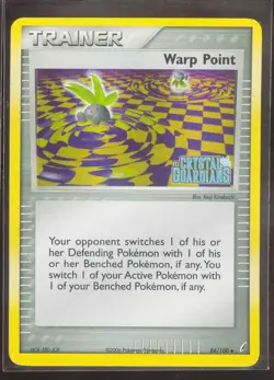 Pokemon WARP POINT 84/100 - Crystal Guardians - Rev Holo - NEAR MINT/MINT - Image 1