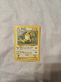 Pokemon TCG Raichu Base Set 14/102 Holo 1999-2000 Wizards Base Set Copyright... - Image 1