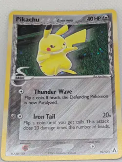Pikachu Delta Species 93/92 Legend Maker Holo Secret Rare Pokemon TCG LP - Image 3