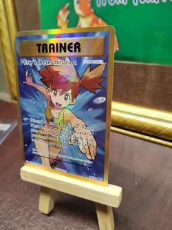 English Pokemon Misty's Determination (Full Art) 108/108 Evolutions Holo Nm - Image 5