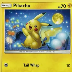 Pokemon TCG Pikachu 56/236 SM Unified Minds Regular Common Moon NM - Image 2