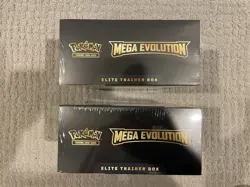 Pokemon Mega Evolution Elite Trainer Box ETB Set of 2 Factory Sealed New - Image 2