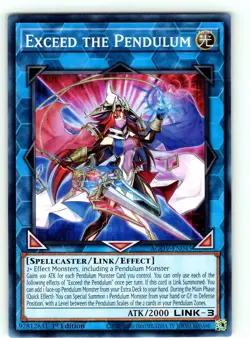 Exceed the Pendulum Super Rare 1st Edition AGOV-EN045 LP - Image 1