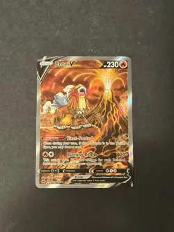 Pokemon Entei v TCG Holo Ultra Rare Card GG36/GG70 Crown Zenith SHARP - Image 1
