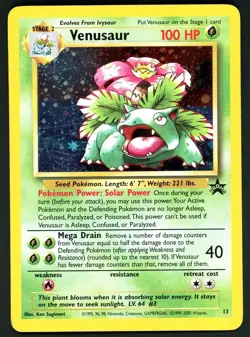 Pokemon Card Venusaur 13 Holo Foil Black Star Promo MP - Image 1