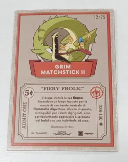 Cuphead Out Of The Cards Grim Matchstick II 036/160 Prism Holo 12/75 - Image 2