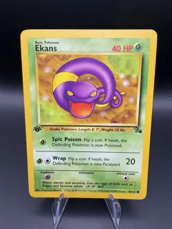 Pokemon Card - Fossil Set - Ekans 46/62 1st Edition [NM-LP] - Image 3
