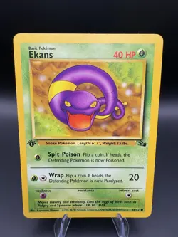 Pokemon Card - Fossil Set - Ekans 46/62 1st Edition [NM-LP] - Image 5