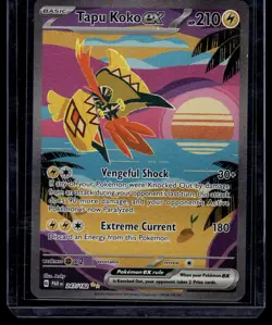 Pokemon TCG Tapu Koko EX Paradox Rift Holo Card 247/182 Sir NM - Image 1