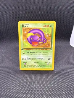 Pokemon Card 1st Edition **Ekans** - Fossil Set # 46/62 - Common (BOTH cards) - Image 3