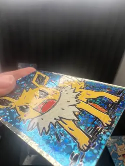 3 Card Lot - Charizard & Jolteon Pack Hit Holo - First Print PokeDoodly Fan Art - Image 3