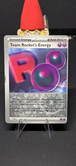 * Error Card * Destined Rivals 182/182 Team Rocket's Energy Miscut/Print Error - Image 1