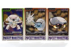 Pokemon card Pinsir Omanyte Kabuto Carddass Pocket Monsters Japanese Excellent - Image 1