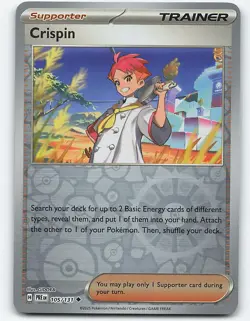 Crispin #105/131 Reverse Holo Pokemon Card SV: Prismatic Evolutions - Image 1