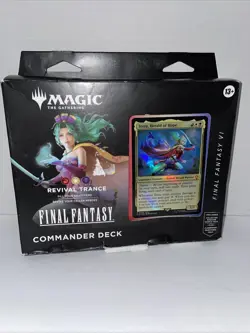 Magic The Gathering Final Fantasy VI Commander Deck Revival Trance Display - Image 1