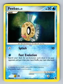 Feebas 67/106 Common Great Encounters LP Pokemon TCG - Image 1