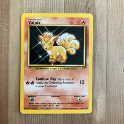 Pokemon TCG Vulpix Base Set 68/102 Regular Unlimited Common LP - Image 1