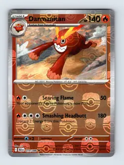 Darmanitan - Black Bolt 014/086 - Master Ball - Holo - NM - Pokemon - Image 1