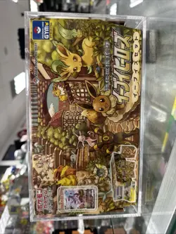 Eevee Heroes Gym Box EMPTY Pokemon Center Japanese Sleeves And Deckbox Acrylic - Image 3