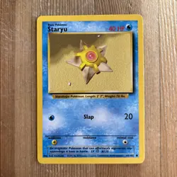 STARYU 65/102 Common Base Set WOTC 1999 Pokemon - LP - Image 1