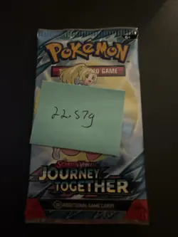 Heavy! Over 22.57 Gram Pokemon Journey Together Booster Pack Sealed - Image 4