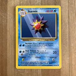 Pokemon TCG Starmie Base Set 64/102 Regular Unlimited Common LP - Image 1