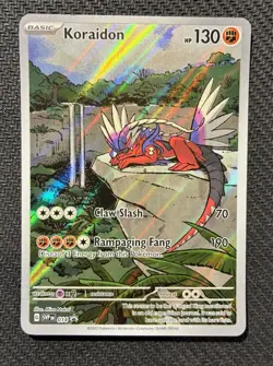 Koraidon- SVP014 -Pokemon Scarlet & Violet Promo Holo (Small knick on top edge) - Image 1