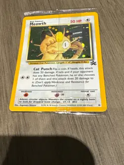 Pokemon TCG Meowth Holo #10 Black Star Promo Gameboy Exclusive Factory Sealed - Image 3
