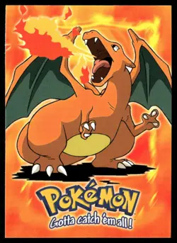Charizard #06 E6 of 12 Topps 1999 TV Animation Edition Black Label Pokemon NM - Image 1