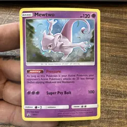 2017 Pokemon Mewtwo Sm77 Black Star Promo Holo - Image 1