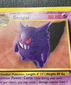 Pokemon Gengar 20/62 Fossil Non-Holo Rare 1st Edition LP / MP - Image 3