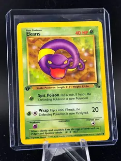 Ekans 46/62 1st Edition Fossil Set Pokemon NON HOLO TCG WOTC * NEVER PLAYED - Image 1