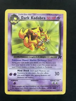 Pokemon TCG Dark Kadabra Team Rocket 39/82 Regular MP - Image 1
