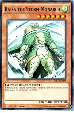 Yugioh! MP Raiza the Storm Monarch - SR01-EN009 - Common - 1st Edition Moderatel - Image 1