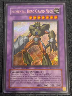 Yugioh Elemental Hero Grand Neos CT04-EN001 Secret Rare Limited Edition NM - Image 1