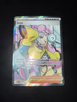 Pokemon TCG Iono Holo Ultra Rare Full Art Paldea Evolved Card 254/193 Near Mint - Image 1