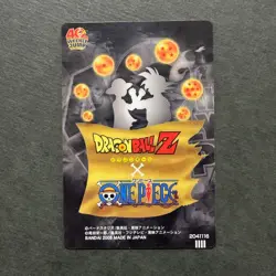S3662 Luffy Goku Nico Robin Dragon Ball x One Piece Jump 40th Anniversary Card - Image 2