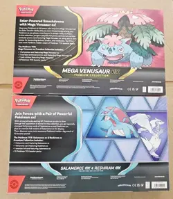 Pokemon Card Mega Venusaur Ex & Salamence Ex Reshiram Ex Premium Collectio Set - Image 4