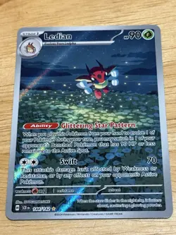 Ledian 144/142 Stellar Crown Illustration Rare Holo Pokemon Card- - Image 1