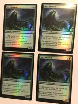 IVY ELEMENTAL ( Foil ) x4 : IKORIA Magic the Gathering Mtg card; NM play set - Image 1