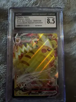 Pikachu VMAX Crown Zenith Promo Card Swsh286. - Image 1