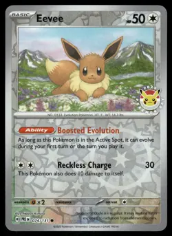 Eevee - (Pokemon Day 2025) (Reverse Cosmos Holo) Promo Miscellaneous Cards & Pro - Image 1